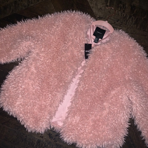 Mauve Fluffy Coat - Picture 3 of 5